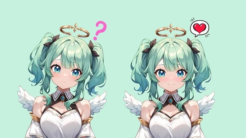 Vtuber Angel Girl - Premade & Presetup model ready for streaming - Vtube Studio - Twitch - Commercial use - Fully Rigged
