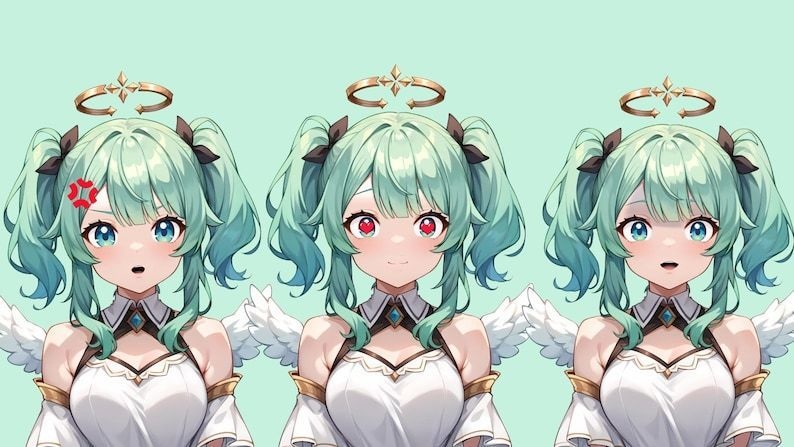 Vtuber Angel Girl - Premade & Presetup model ready for streaming - Vtube Studio - Twitch - Commercial use - Fully Rigged