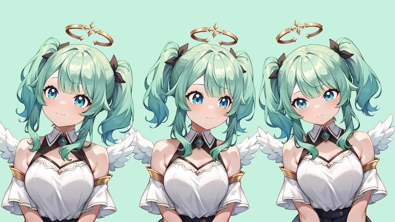 Vtuber Angel Girl - Premade & Presetup model ready for streaming - Vtube Studio - Twitch - Commercial use - Fully Rigged