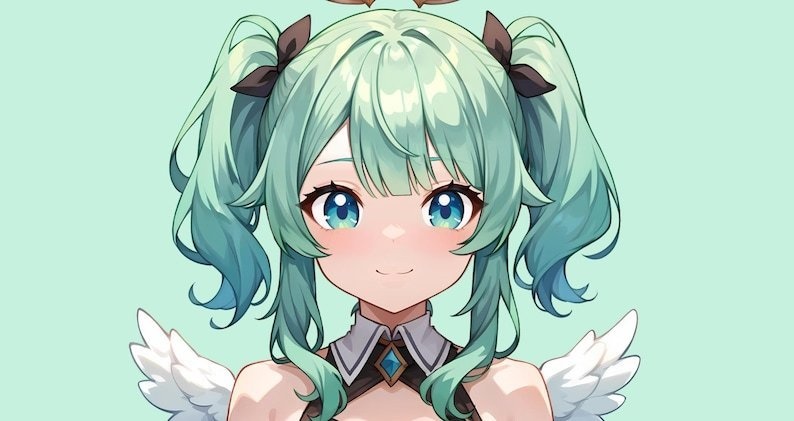 Vtuber Angel Girl - Premade & Presetup model ready for streaming - Vtube Studio - Twitch - Commercial use - Fully Rigged