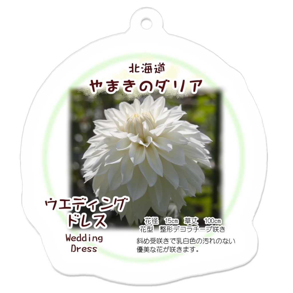 ウエディングドレス　アクリルキーホルダー