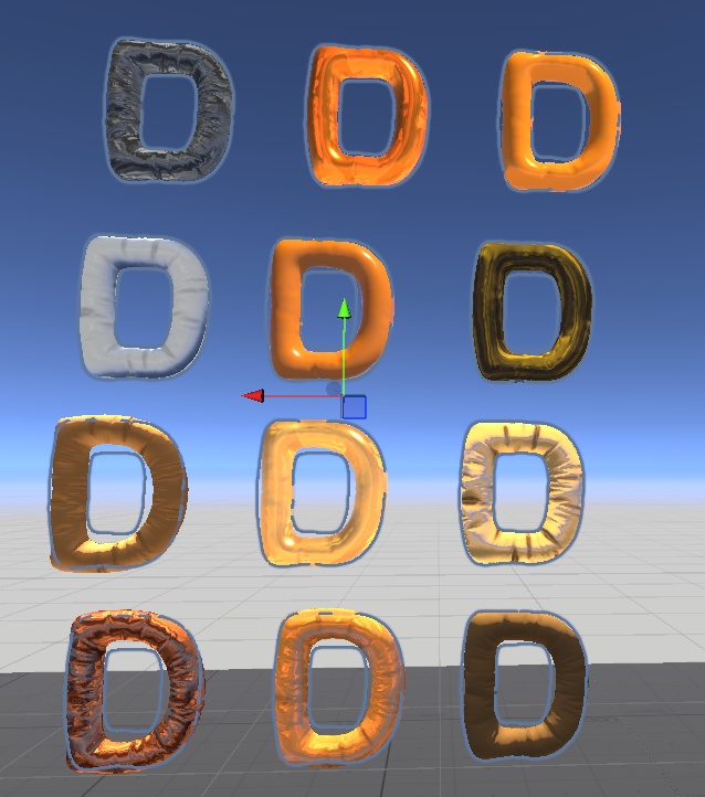 ふわふわ揺れるバルーン文字