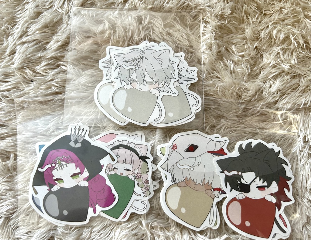 ねこみみステッカーセット