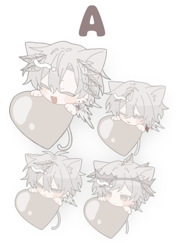 ねこみみステッカーセット