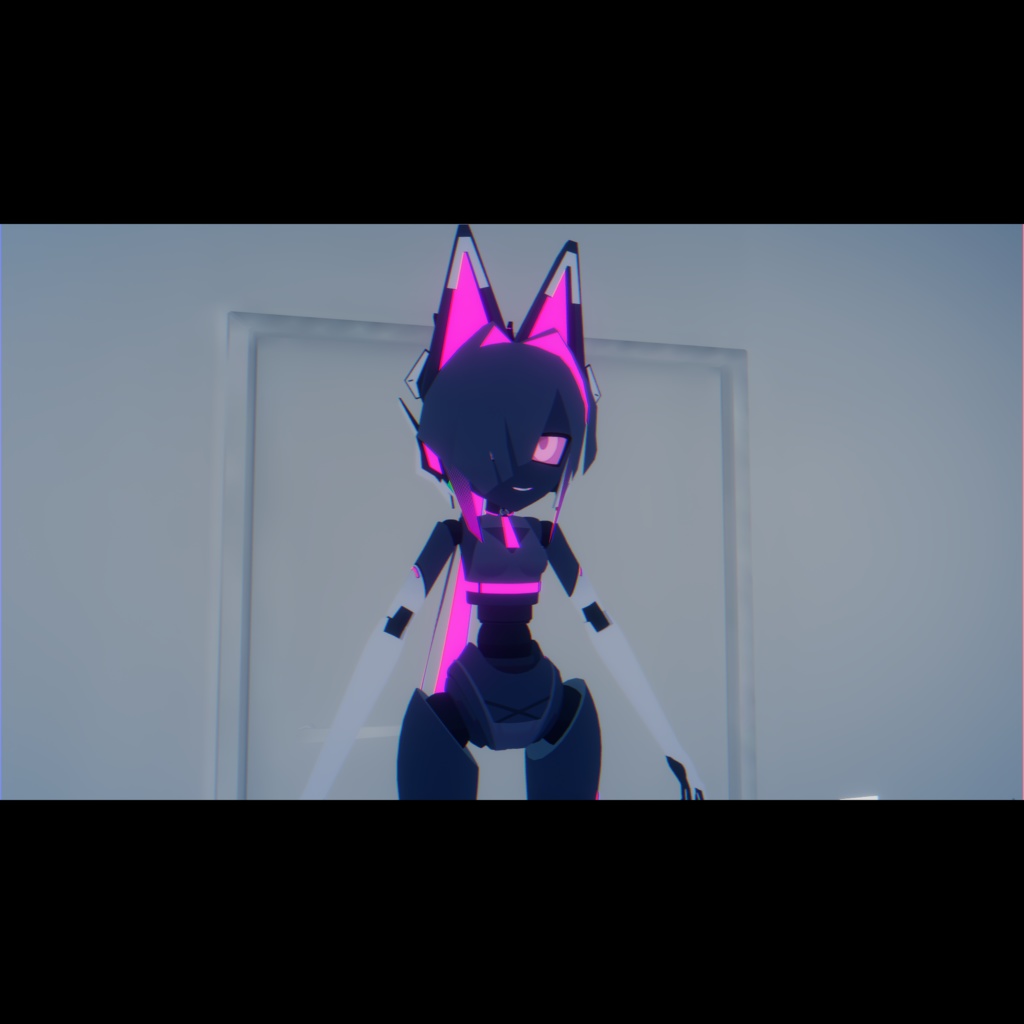 【404向け】片目隠れロングポニテ+シンプルウェア