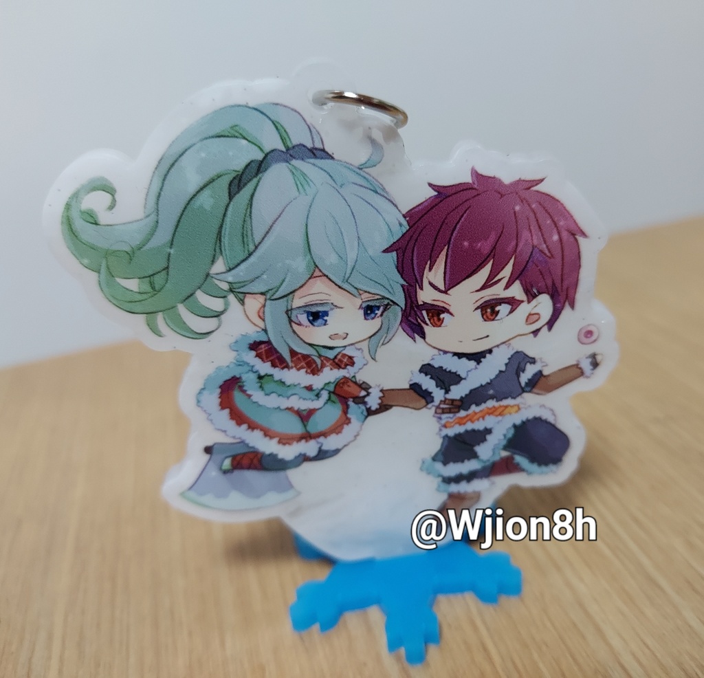 『薪割りむすめと氷霜の狩人』雪アクリルスタンド