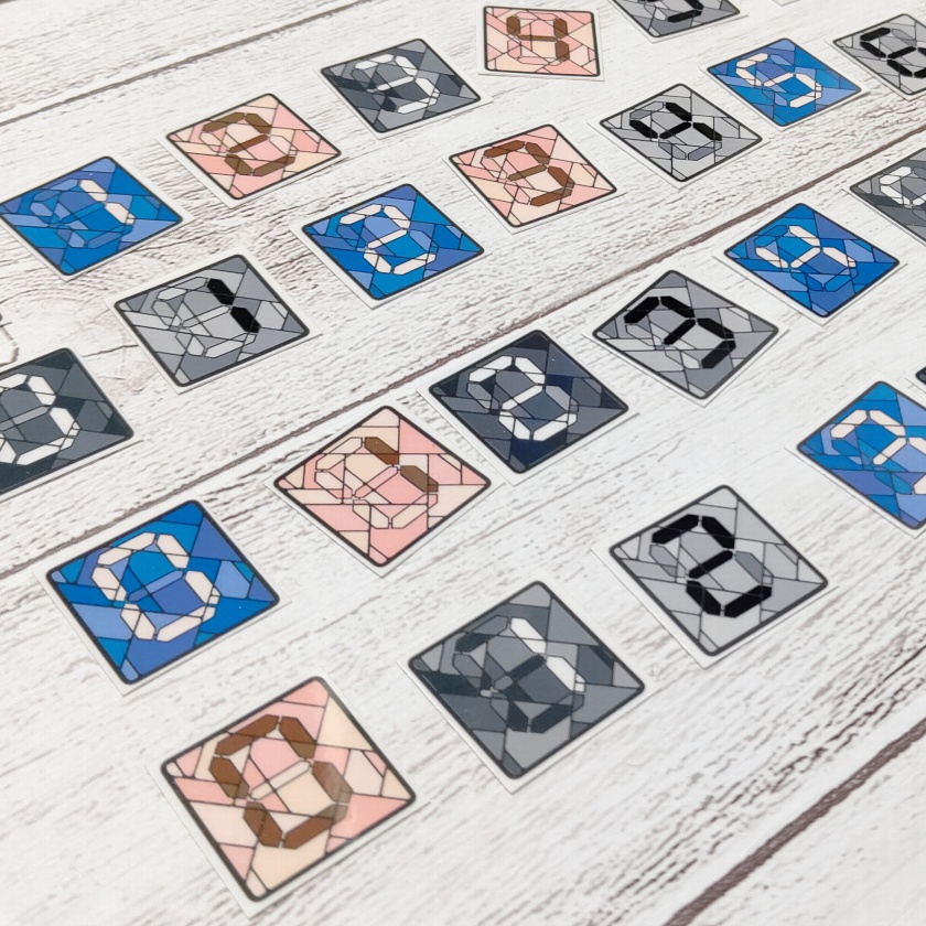 ステンドグラス風ミニフレークシール Celluloid Booth