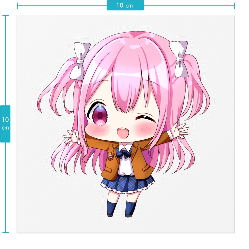 まなちゃん限定イラストステッカー