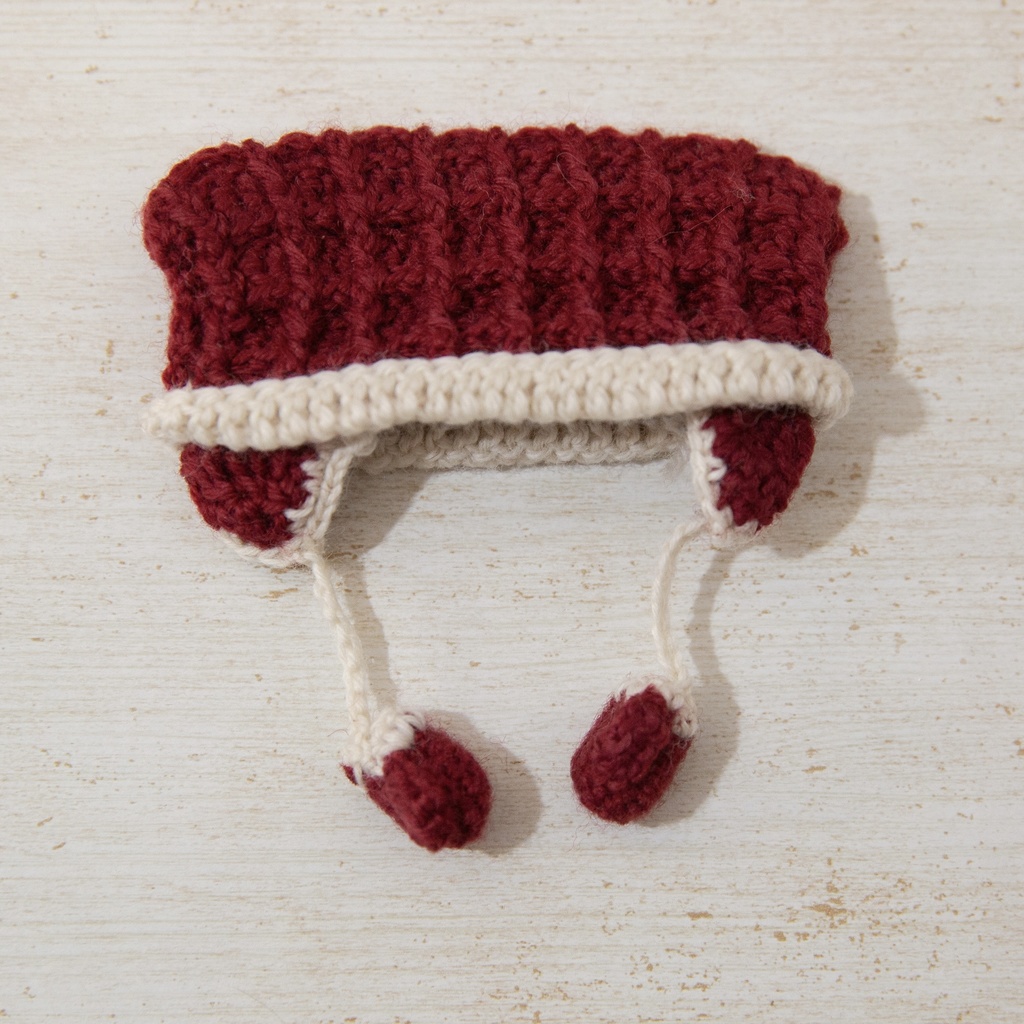 ミトン付き耳あてニット帽