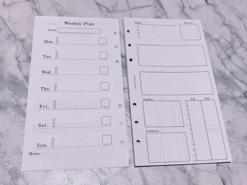 【フリー素材】StudyPlannerバイブルサイズ印刷用素材