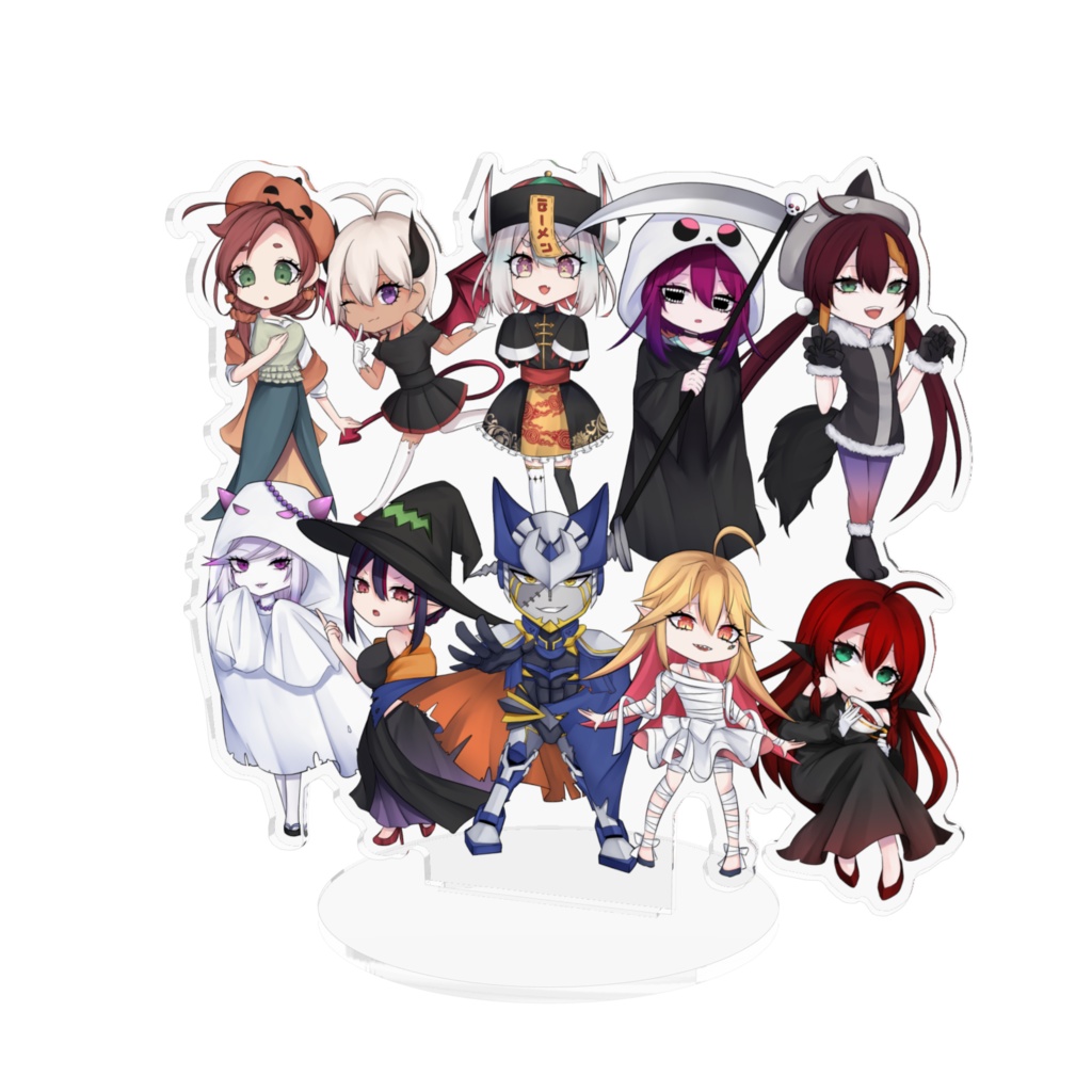 ハロウィンアクリルスタンド　悪の秘密結社