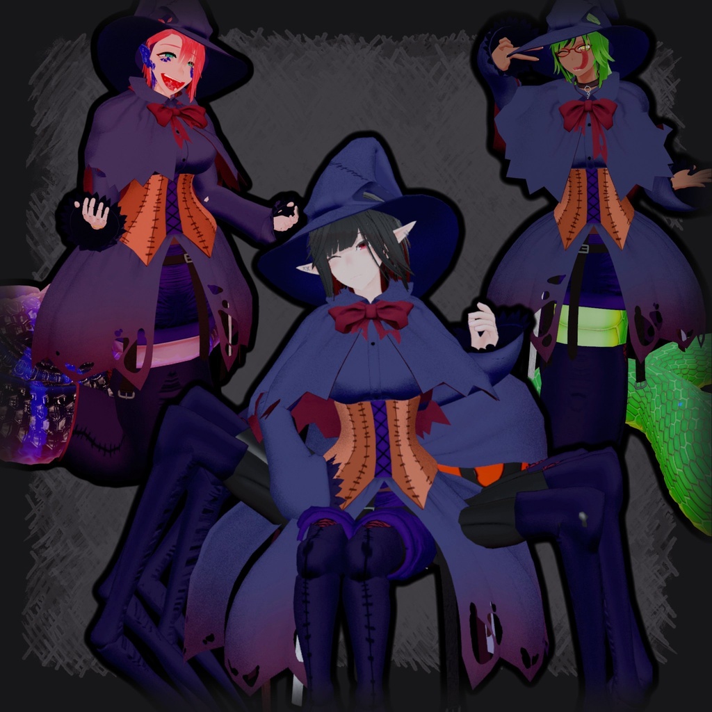 dirty witch dress アバター用衣装