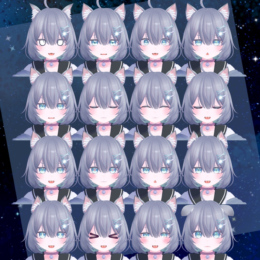 氷彗-ひすい-【VRC対応オリジナル3Dアバター】