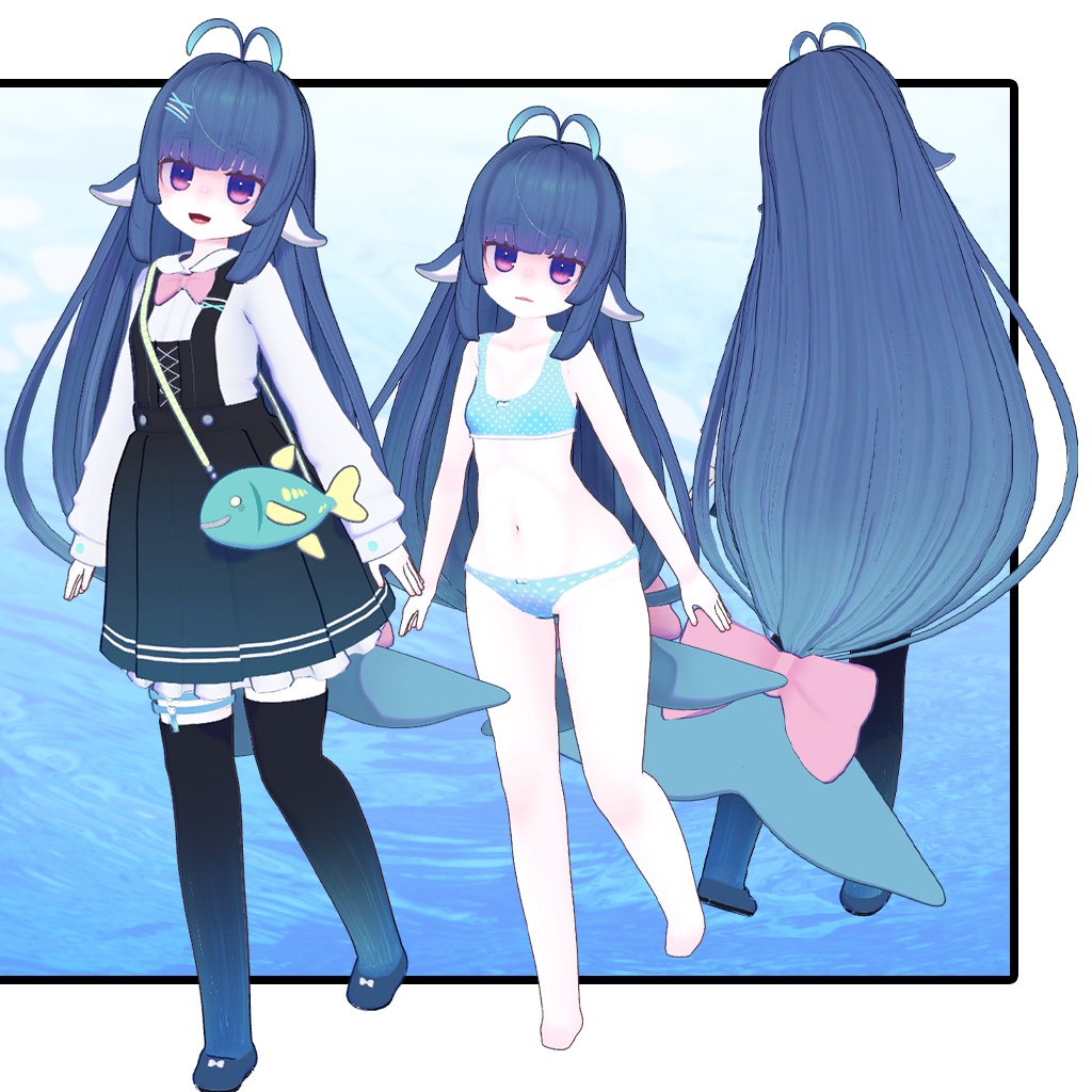 汐音-しおん-【VRC対応オリジナル3Dアバター】