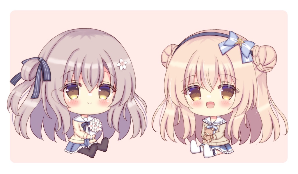 【C105】SDアクスタセットA(花菜ちゃん・ゆあちゃん)