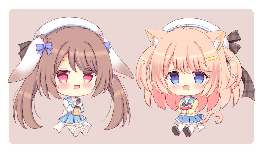 【C105】SDアクスタセットD(こもたん・ゆらちゃん)
