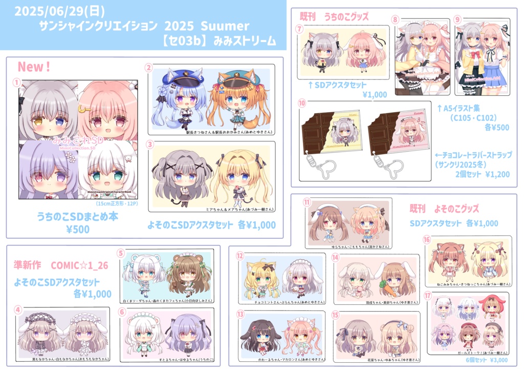 【SC2025夏】SDアクスタセット(ミアちゃん・メアちゃん)