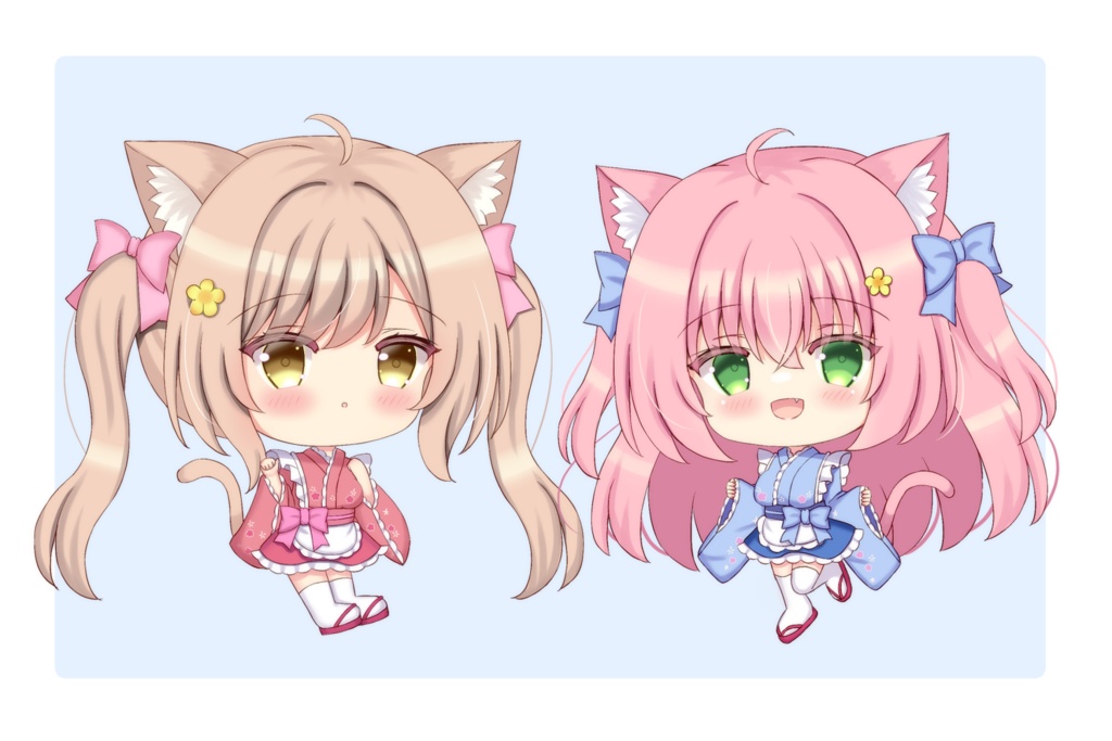 【C107冬】SDアクスタセット(ここなちゃん・はるかちゃん)