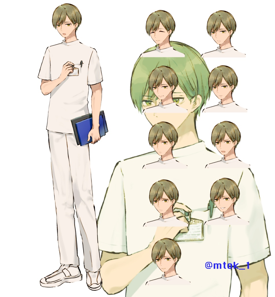 【エアコミケ2】フリー立ち絵【フリー素材】