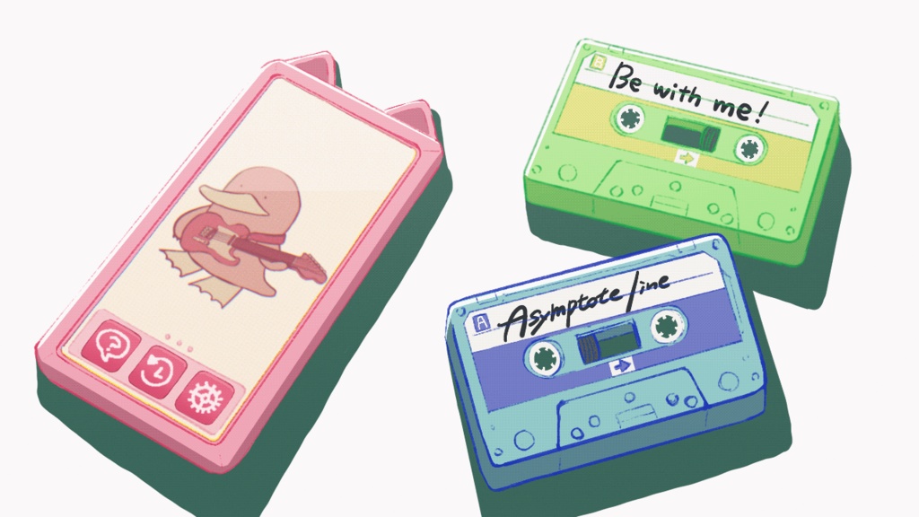 カセット風アクキー&ピック【A-line】