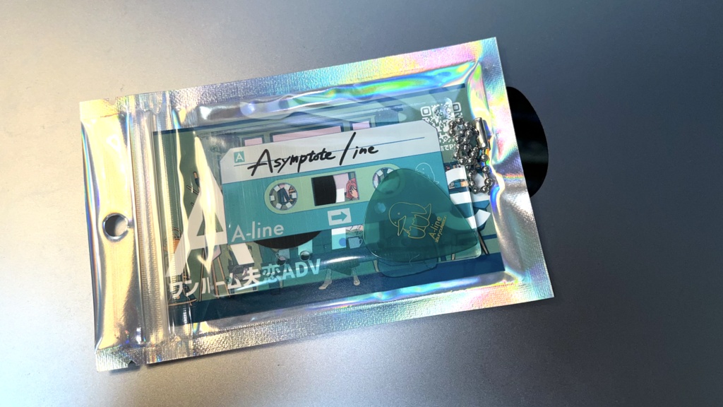 カセット風アクキー&ピック【A-line】