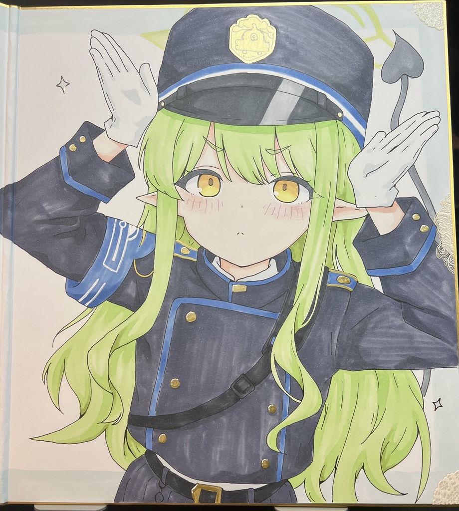 ブルーアーカイブ ノゾミ ヒカリ 折りたたみ大色紙