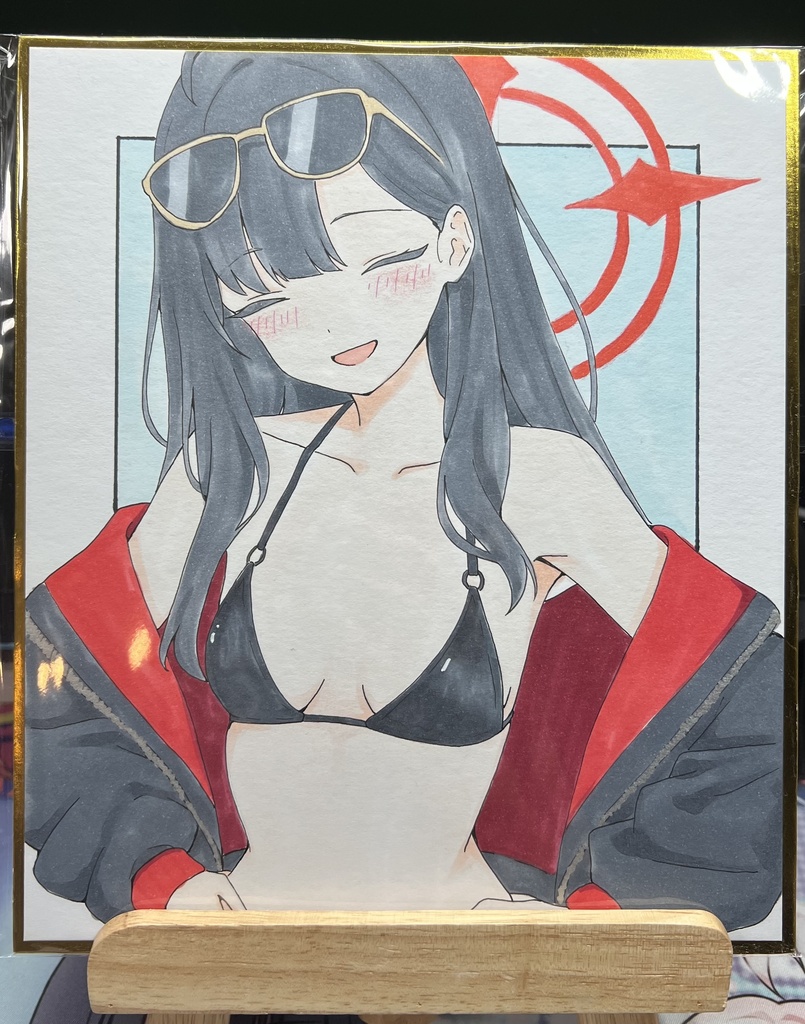 ブルーアーカイブ 仲正イチカ 直筆 中色紙 Blue Archive