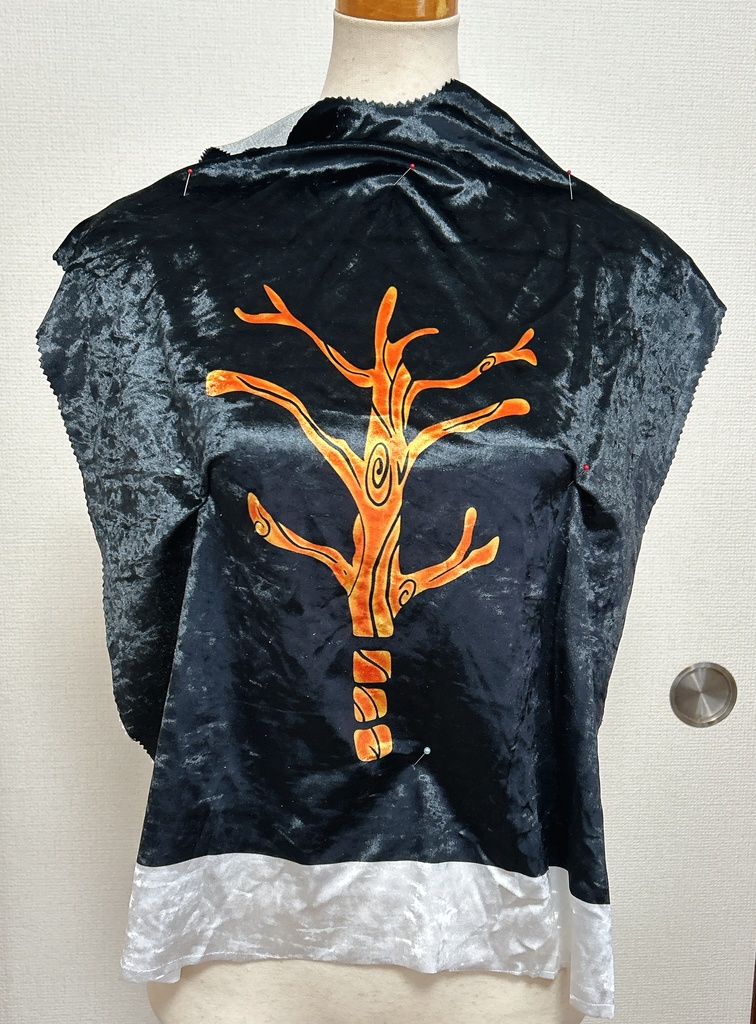 スプブかぼちゃダンサーさんっぽい前身ごろの生地