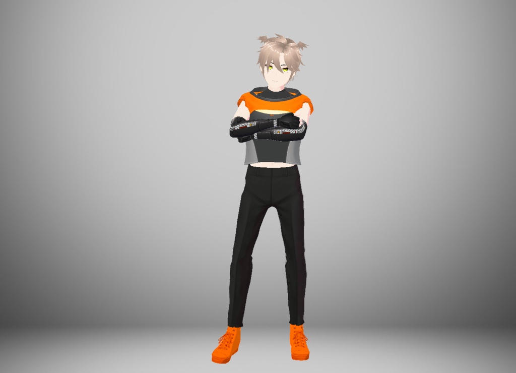 Cyber Anime Guy 3d Vtuber Avatar