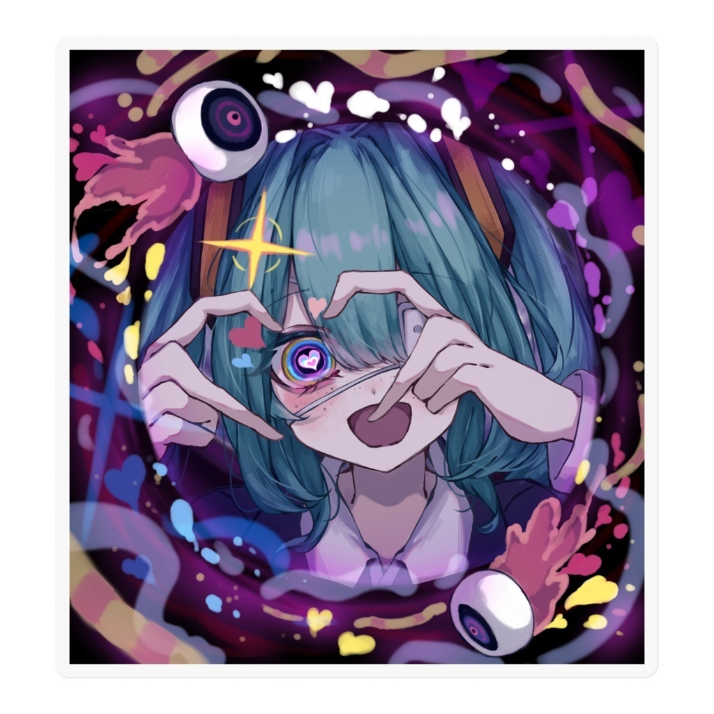 モニタリング　クリアステッカー