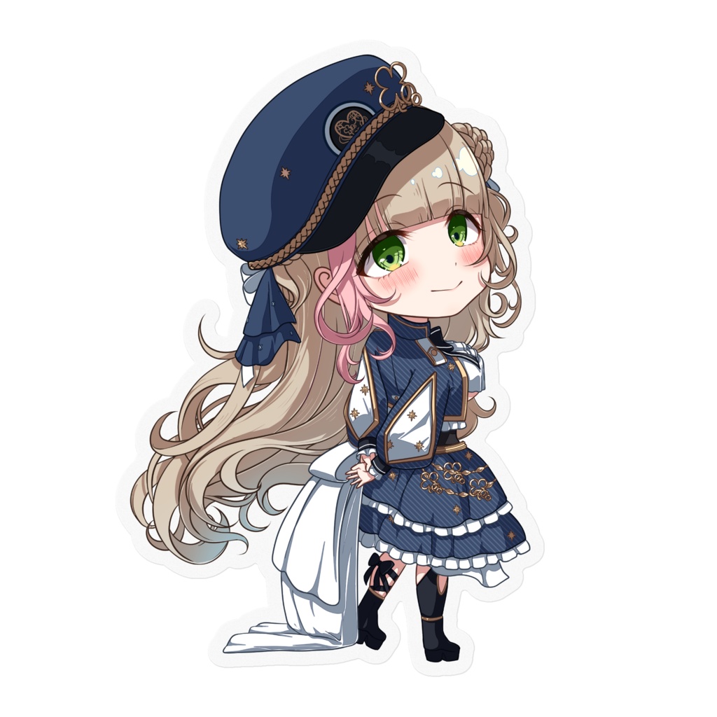天乃まの新衣装SDステッカー(クリア)