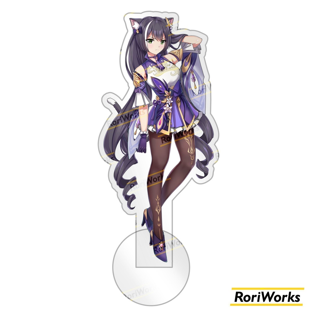 「プリンセスコネクト！Re:Diveｘ原神」キャルｘ刻晴「こくせい」アクリルスタンド