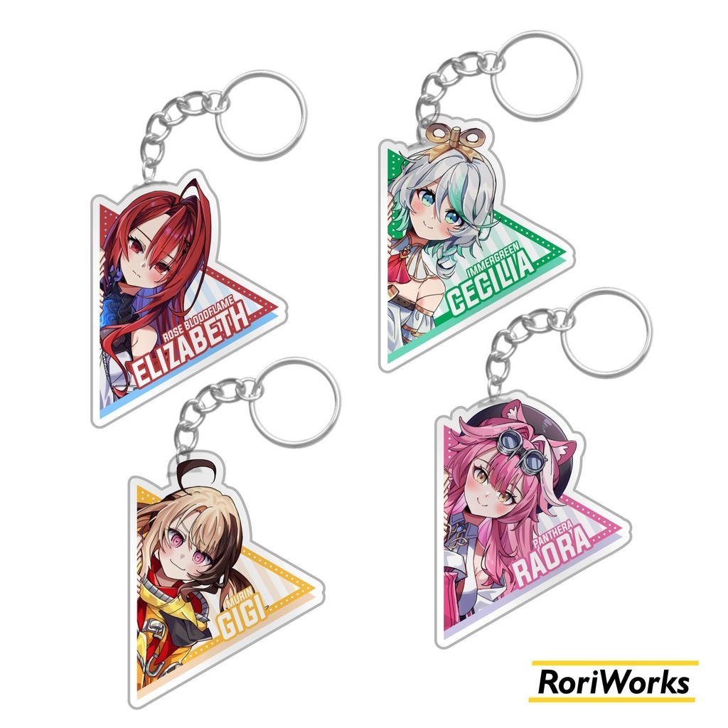 ホロライブEnglish‐ジャスティス‐アクリルキーホルダー