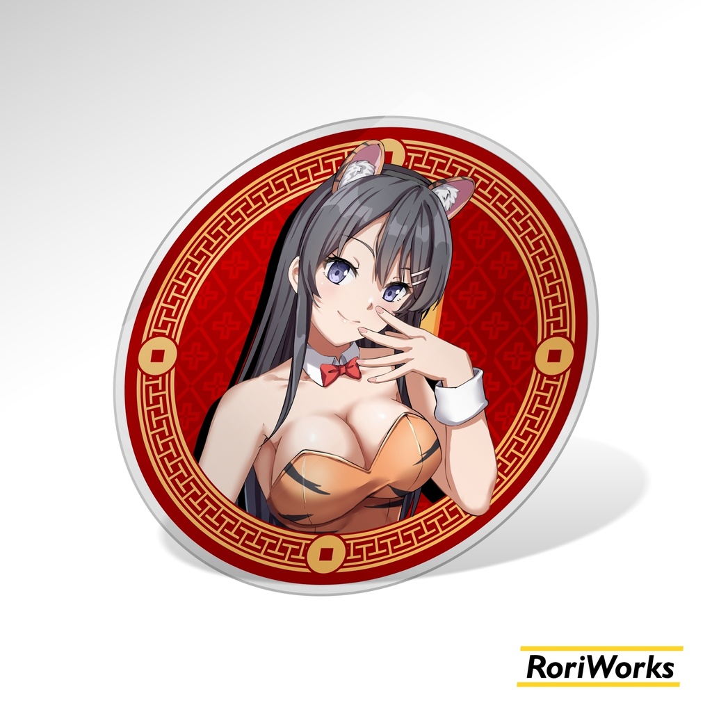 【バニー先輩】桜島麻衣「タイガードレス」アクリルコースター