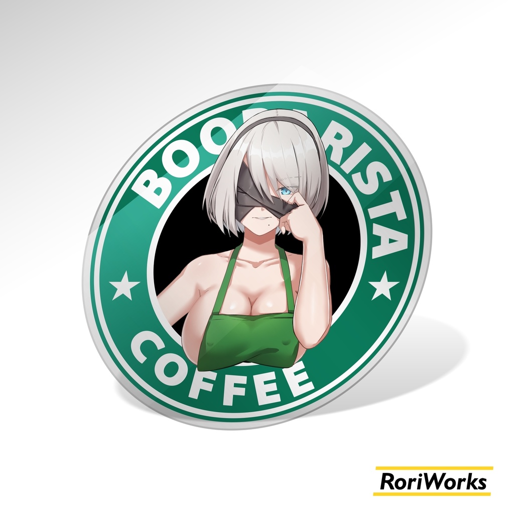 【NieR】2B「Boobarista」アクリルコースター