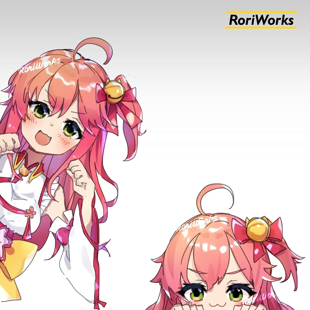 「さくらみこ」ぞき見ステッカー