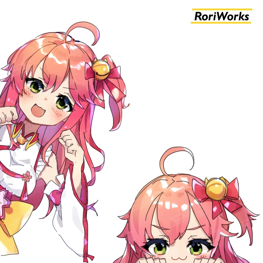 「さくらみこ」ぞき見ステッカー