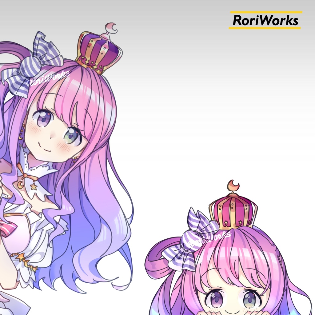 「姫森ルーナ」ぞき見ステッカー