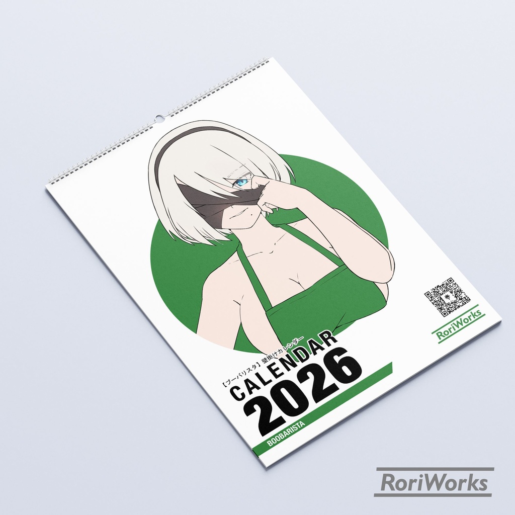 ブーバリスタ2026年壁掛けカレンダー