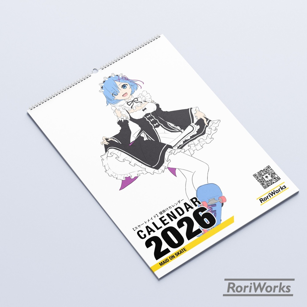 スケートメイド2026年壁掛けカレンダー