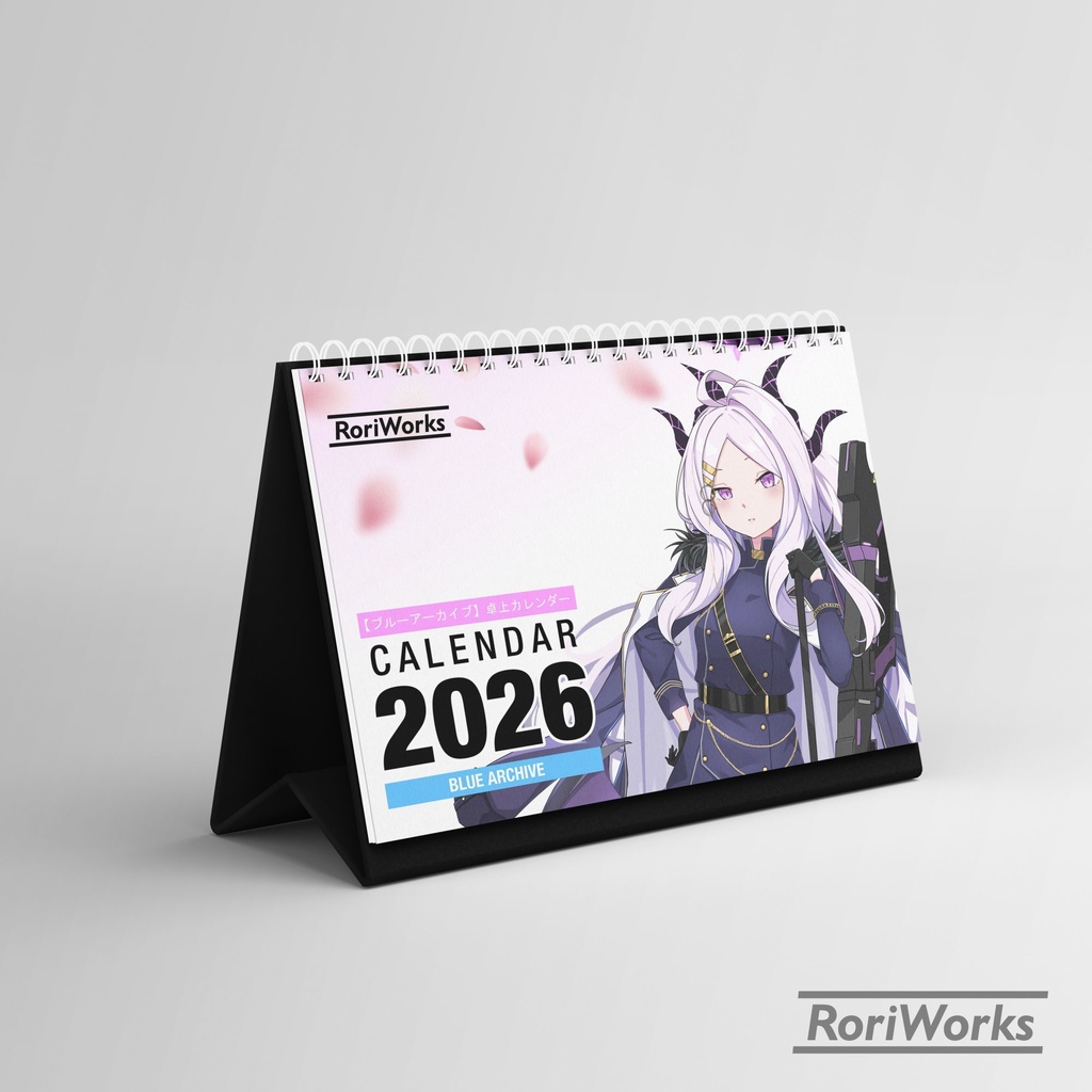 ブルーアーカイブ2026卓上カレンダー