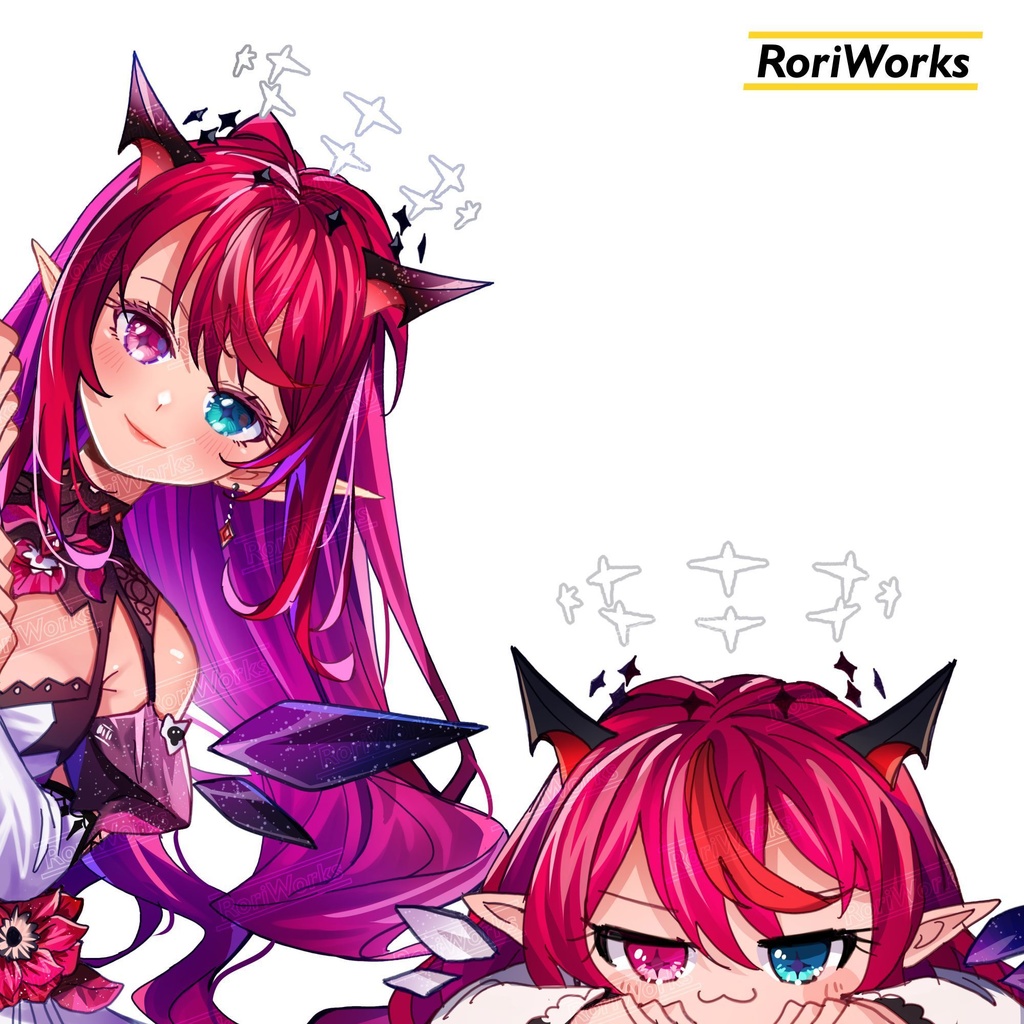 「アイリス」ぞき見ステッカー