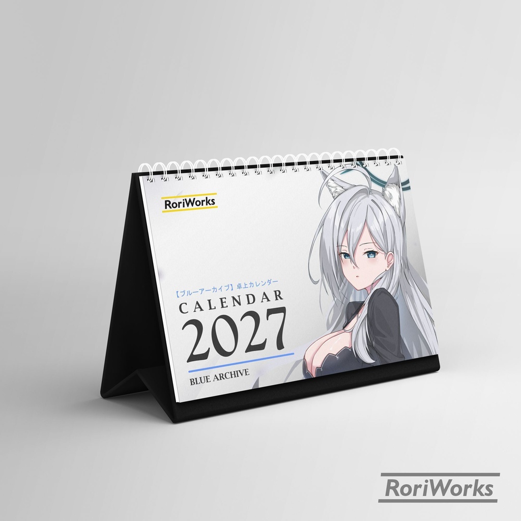 ブルーアーカイブ2027年卓上カレンダー