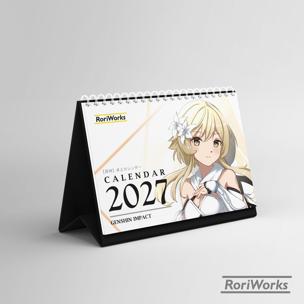 原神2027年卓上カレンダー