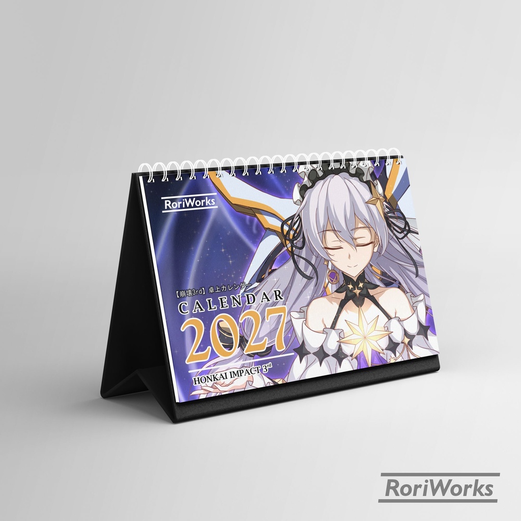 「崩壊3rd」2027年卓上カレンダー