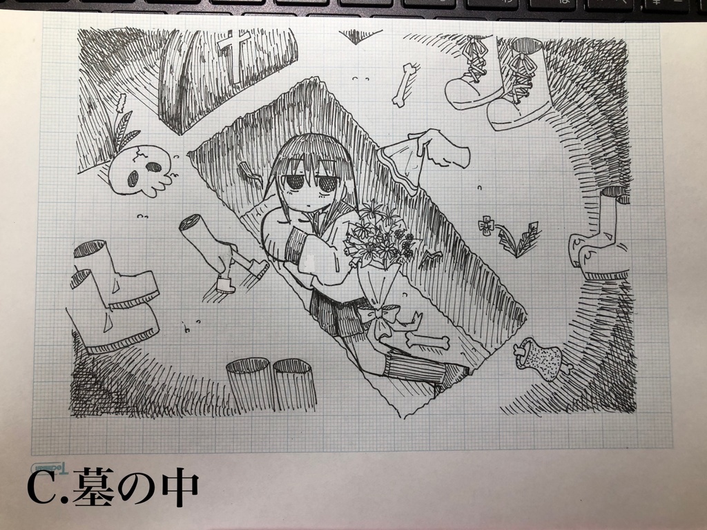 【原画】Living with the baby without life