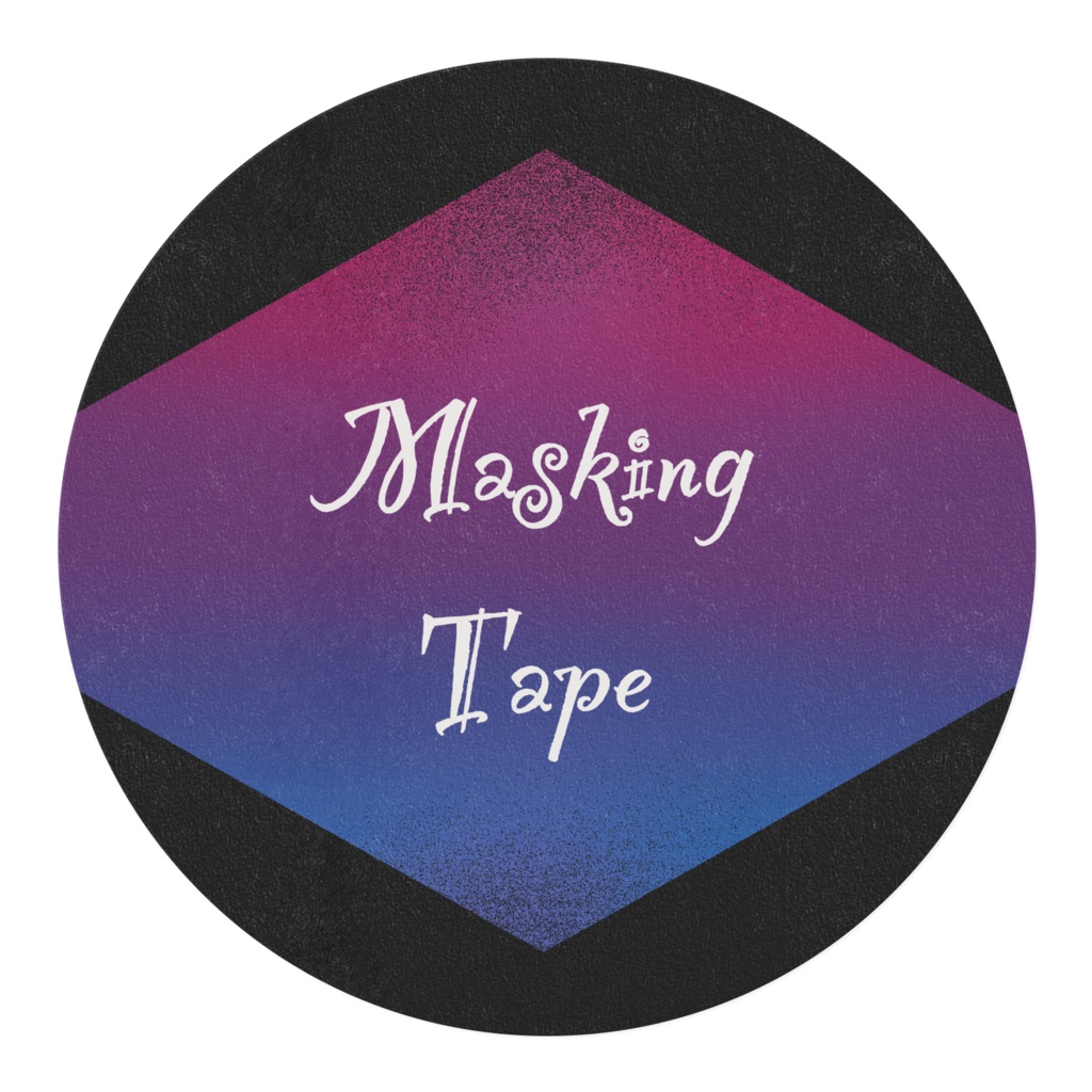 赤紫×青 推し色マステ