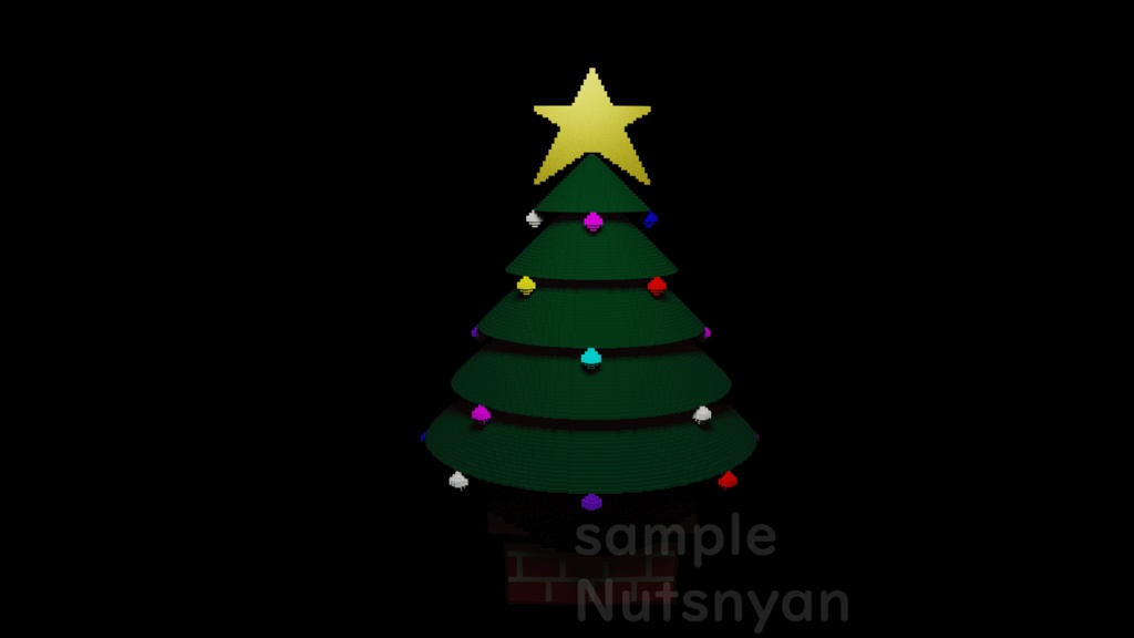 クリスマスツリーGIFアニメーション