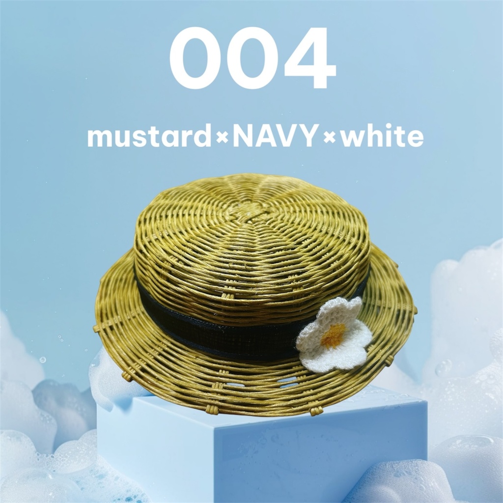 お花のカンカン帽