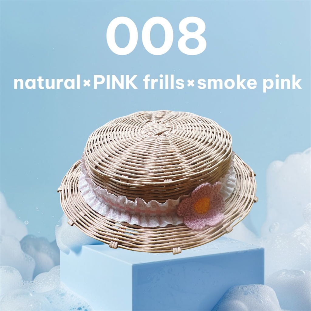 お花のカンカン帽